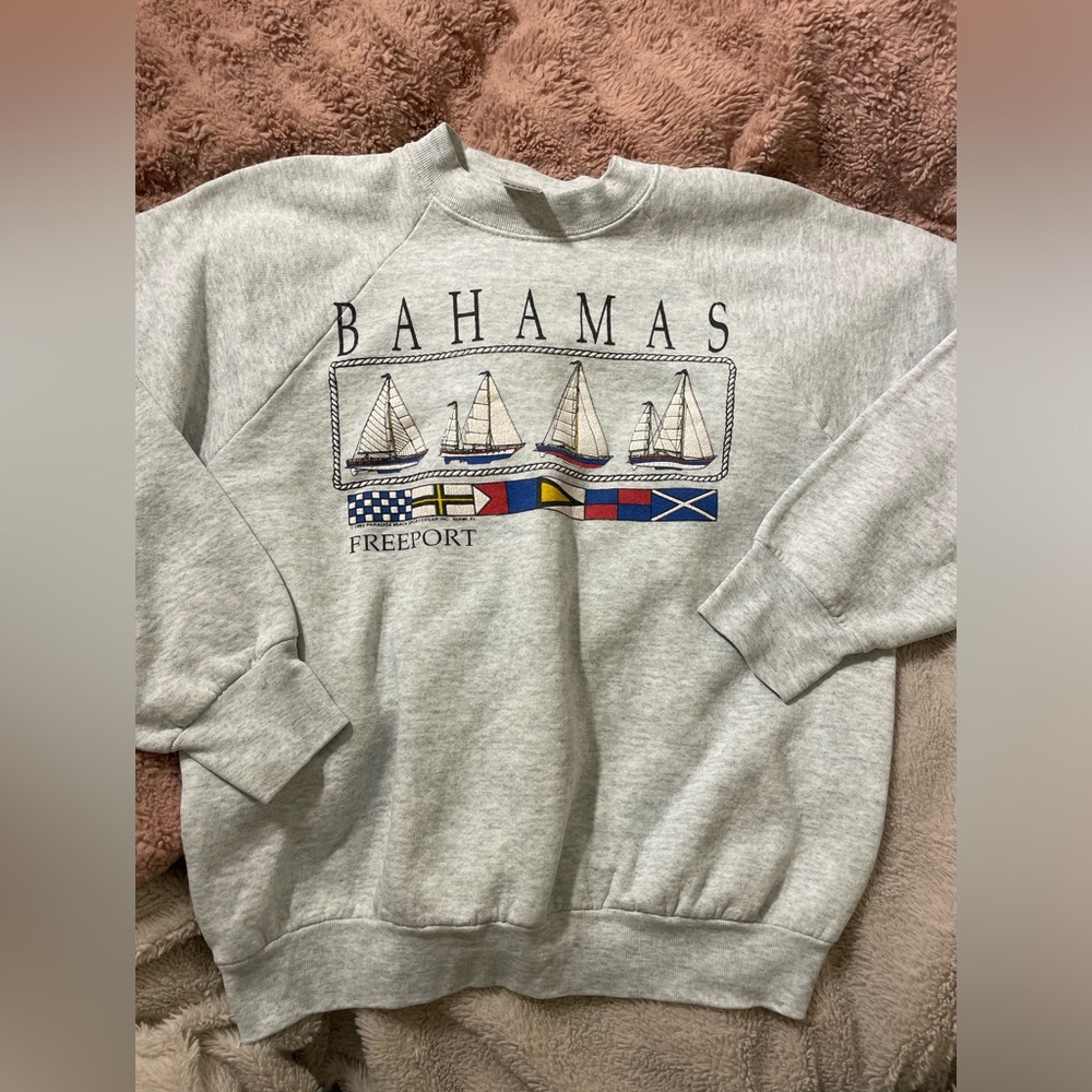 Vintage Bahamas Freeport Sailboat Crewneck Sweatshirt